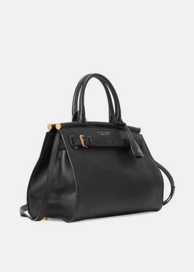 Bolsos De Mano Ralph Lauren Mujer Negros - Calfskin Medium RL50 - SUXWE2784